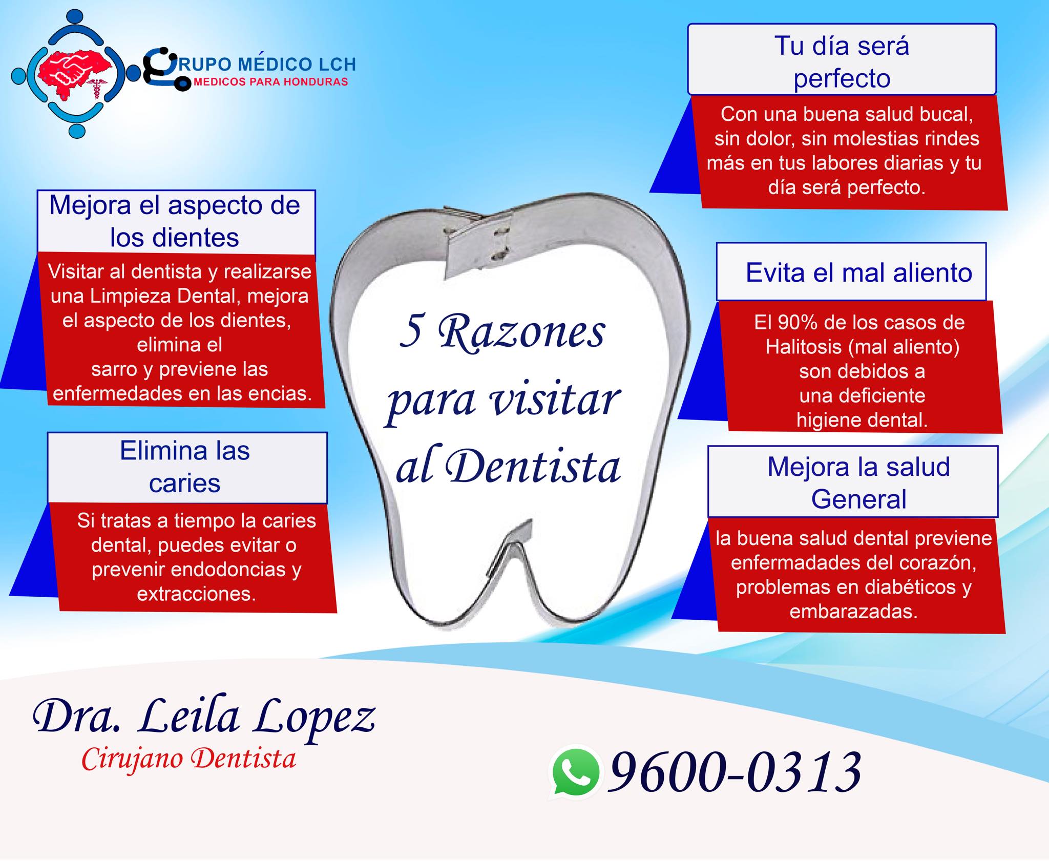 5 Razones para visitar al Dentista