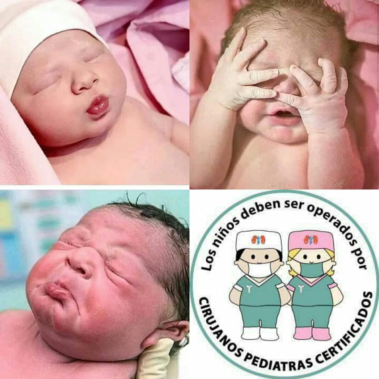 Los niños deben ser operados por Cirujanos Pediatras Certificados