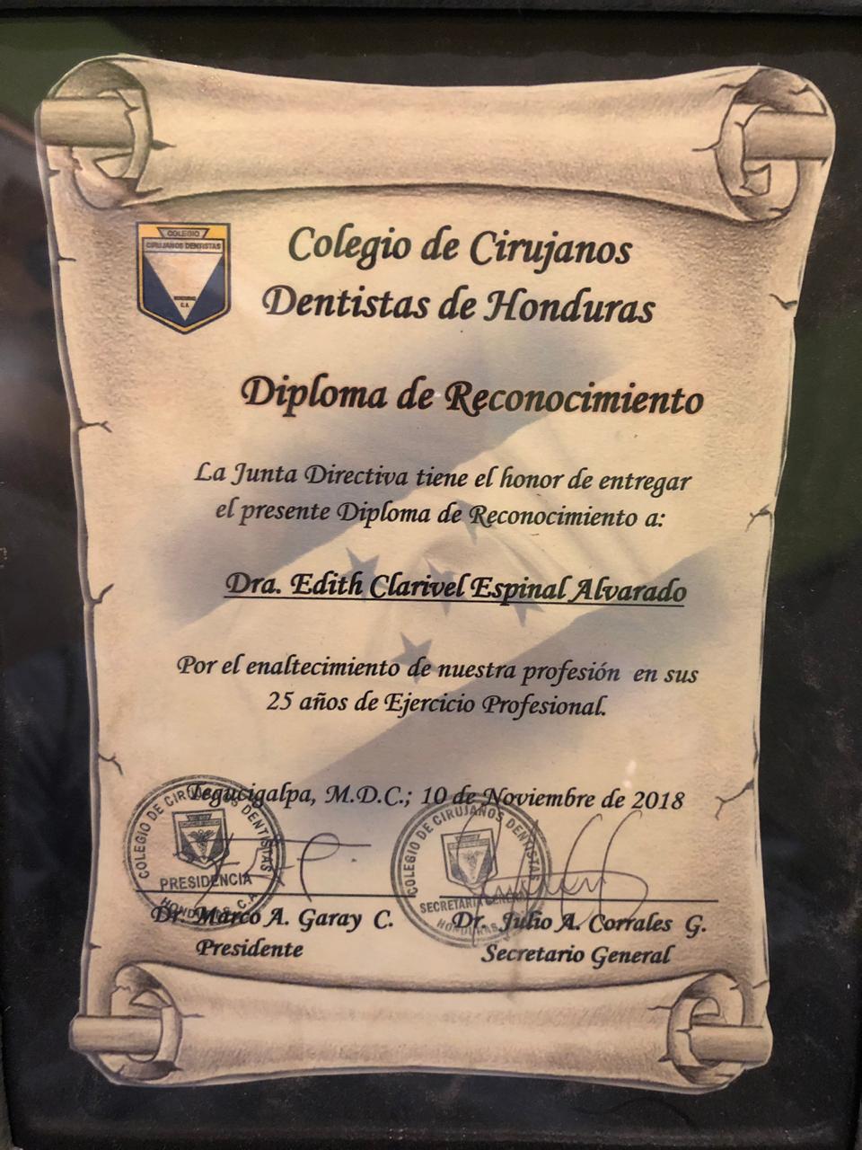 Diploma de Reconocimiento