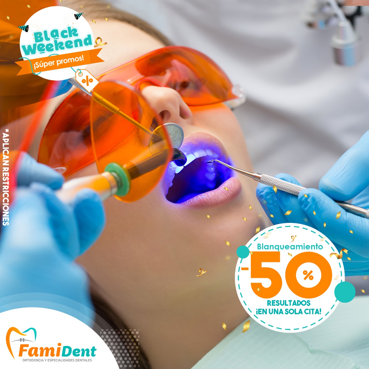 Blanqueamiento 50% Resultados en una sola cita.